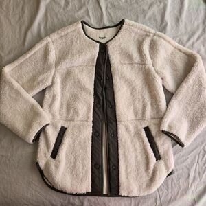 Abercrombie & Fitch Cozy Ivory Sherpa Jacket sz S Fall Cozy Teddy Coat